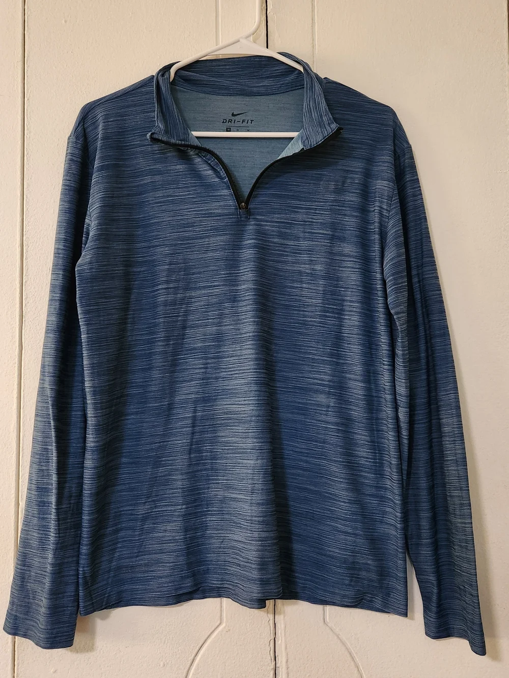 Nike Dri-FIT Men's Blue Quarter-Zip Pullover Sweater